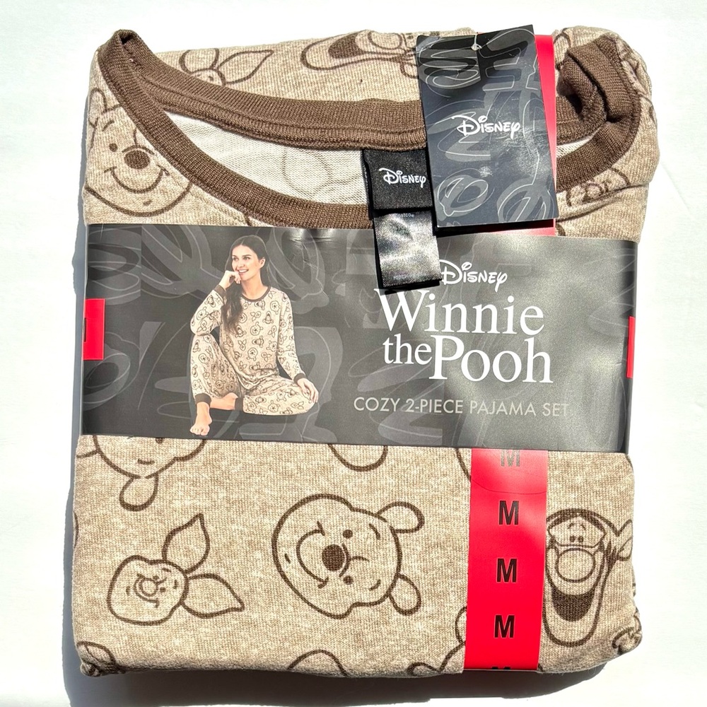 Disney Winnie the Pooh Woman's Brown Sleepwear Set
